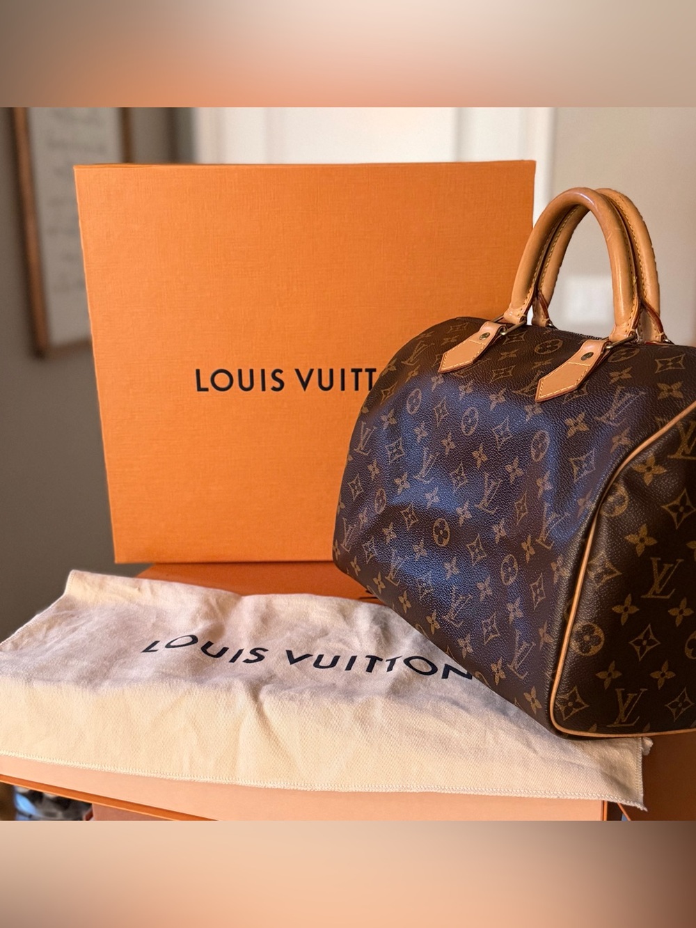Louis Vuitton Speedy 30 Classic Monogram Canvas Tote Bag Excellent Condition - Picture 12 of 14